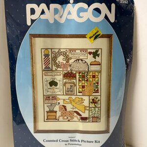 NEW Counted Cross Stitch Picture Kit Country Primitive Paragon 2542